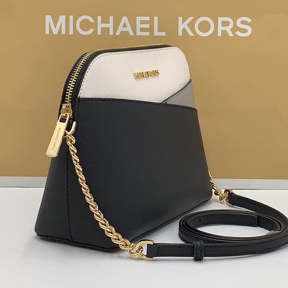 Michael Kors Jet Set Travel Medium Logo Dome Crossbody Bag - Picture 2 of 16